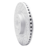 R1 15-23 Ford Mustang Front Left Drilled & Slotted Geo-Carbon Rotor