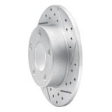 R1 96-05 Audi A4 Quattro Rear Right Drilled & Slotted Geo-Carbon Rotor