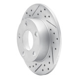 R1 96-05 Audi A4 Quattro Rear Left Drilled & Slotted Geo-Carbon Rotor