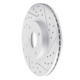 R1 14-23 Ford Transit Courier (Mexico) Front Right Drilled & Slotted Geo-Carbon Rotor