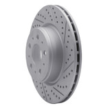 R1 17-25 Tesla Model 3 Front Right Drilled & Slotted Geo-Carbon Rotor