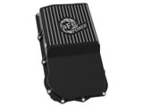 aFe 18-25 Jeep Wrangler JL V6 Transmission Pan - Black w/ Machined Fins