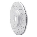 R1 13-20 Ford Fusion Front Left Drilled & Slotted Geo-Carbon Rotor