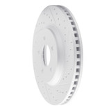 R1 05-14 Ford Mustang Front Right Drilled & Slotted Geo-Carbon Rotor