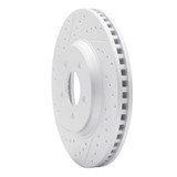 R1 05-14 Ford Mustang Front Left Drilled & Slotted Geo-Carbon Rotor