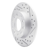 R1 02-06 Audi A4 (USA/Canada) Rear Right Drilled & Slotted Geo-Carbon Rotor
