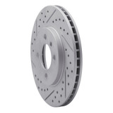 R1 84-91 BMW 325 Front Left Drilled & Slotted Geo-Carbon Rotor