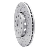 R1 92-08 Audi A6 Quattro Front Left Drilled & Slotted Geo-Carbon Rotor