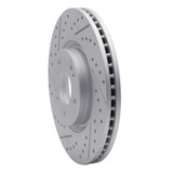 R1 17-20 Kia Cadenza Front Left Drilled & Slotted Geo-Carbon Rotor