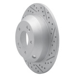 R1 15-20 Kia Sorento Rear Right Drilled & Slotted Geo-Carbon Rotor