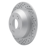 R1 15-20 Kia Sorento Rear Left Drilled & Slotted Geo-Carbon Rotor