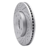R1 03-05 Kia Sedona Front Left Drilled & Slotted Geo-Carbon Rotor
