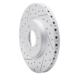 R1 06-10 Pontiac Solstice Front Left Drilled & Slotted Geo-Carbon Rotor