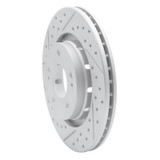 R1 05-22 Mitsubishi Outlander Phev Front Left Drilled & Slotted Geo-Carbon Rotor