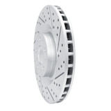 R1 14-19 Fiat 500L Front Right Drilled & Slotted Geo-Carbon Rotor