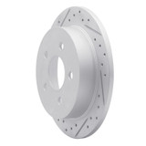 R1 97-05 Buick Regal Rear Left Drilled & Slotted Geo-Carbon Rotor