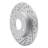 R1 02-08 Chevrolet Zafira (Mexico) Rear Left Drilled & Slotted Geo-Carbon Rotor