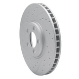 R1 03-05 Jaguar S-Type Front Right Drilled & Slotted Geo-Carbon Rotor