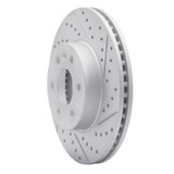 R1 15-20 Chevrolet Colorado Front Right Drilled & Slotted Geo-Carbon Rotor