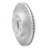 R1 15-20 Chevrolet Colorado Front Left Drilled & Slotted Geo-Carbon Rotor