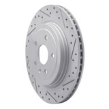 R1 08-14 Cadillac Cts Rear Right Drilled & Slotted Geo-Carbon Rotor