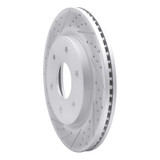 R1 05-07 Infiniti Qx56 Front Left Drilled & Slotted Geo-Carbon Rotor