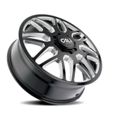 Cali Off-Road 9115D Invader Dually 22x8.25 / 8x165.1 BP / 115mm OS / 121.3mm Hub Gls Blk Mill Wheel