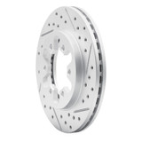 R1 85-97 Nissan D21 Hardbody Pickup Rwd (4 Cyl Excl HD) Front Right Drill & Slot Geoperf Rotor