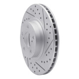 R1 90-16 Saab 9-2X Front Right Drilled & Slotted Geo-Carbon Rotor