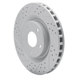 R1 05-13 Cadillac Xlr Front Left Drilled & Slotted Geo-Carbon Rotor