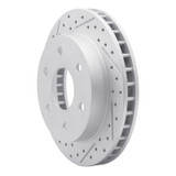 R1 88-00 Cadillac Escalade Front Left Drilled & Slotted Geo-Carbon Rotor