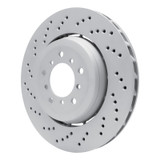 DFC 06-08 BMW Z4 Left Front Drilled Hi-Carbon Alloy Geomet Coated Rotor