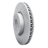 R1 18-20 Land Rover Range Rover Front Left Drilled & Slotted Geo-Carbon Rotor