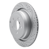 R1 06-12 Land Rover Range Rover Rear Right Drilled & Slotted Geo-Carbon Rotor