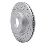 R1 05-09 Land Rover Range Rover Sport Front Left Drilled & Slotted Geo-Carbon Rotor