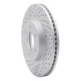 R1 06-09 Chevrolet Trailblazer Front Left Drilled & Slotted Geo-Carbon Rotor