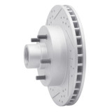 R1 69-96 Buick Estate Wagon Front Right Drilled & Slotted Geo-Carbon Rotor