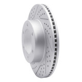R1 00-07 Toyota Sequoia Front Left Drilled & Slotted Geo-Carbon Rotor