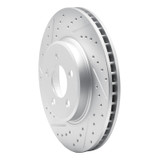 R1 05-05 Buick Park Avenue Front Left Drilled & Slotted Geo-Carbon Rotor
