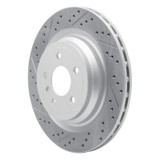 R1 12-19 Mercedes-Benz Gle43 AMG Rear Left Drilled & Slotted Geo-Carbon Rotor