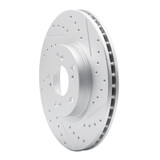 R1 02-15 Acura Csx Front Right Drilled & Slotted Geo-Carbon Rotor