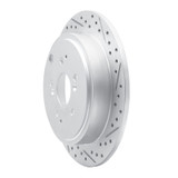 R1 01-08 Acura Mdx Rear Right Drilled & Slotted Geo-Carbon Rotor