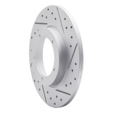 R1 65-76 Porsche 911 Front Right Drilled & Slotted Geo-Carbon Rotor