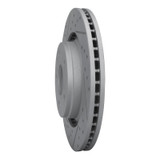 R1 12-18 Jeep Wrangler Front Left Drilled & Slotted Geo-Carbon Rotor