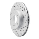 R1 03-17 Acura Ilx Front Right Drilled & Slotted Geo-Carbon Rotor