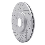 R1 14-26 Alfa Romeo Tonale Front Left Drilled & Slotted Geo-Carbon Rotor