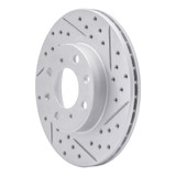 R1 86-91 Acura Integra Front Right Drilled & Slotted Geo-Carbon Rotor