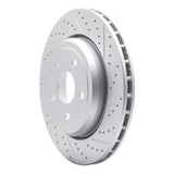 R1 12-25 Dodge Durango Rear Right Drilled & Slotted Geo-Carbon Rotor