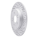 R1 15-26 Acura Adx Rear Right Drilled & Slotted Geo-Carbon Rotor