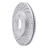 R1 03-11 Ford Crown Victoria Front Left Drilled & Slotted Geo-Carbon Rotor